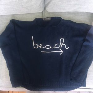 Wooden Ships Cotton Crewneck Beach Sweater - XS/S
